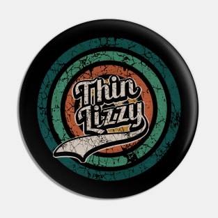 Thin Lizzy // Retro Circle Crack Vintage Pin