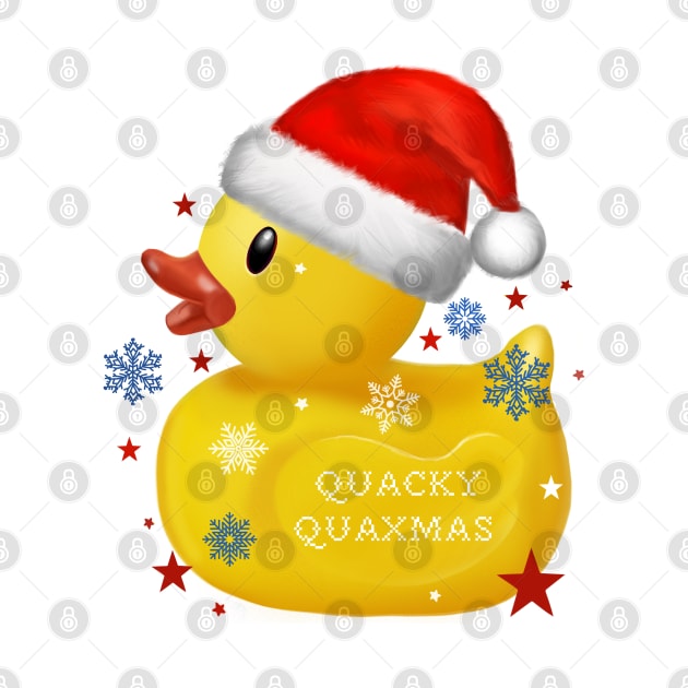 Funny xmas rubber duck with knife by Meakm