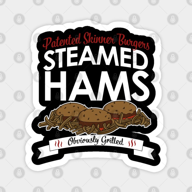 Steamed Hams - Patented Skinner Burgers Magnet by Meta Cortex