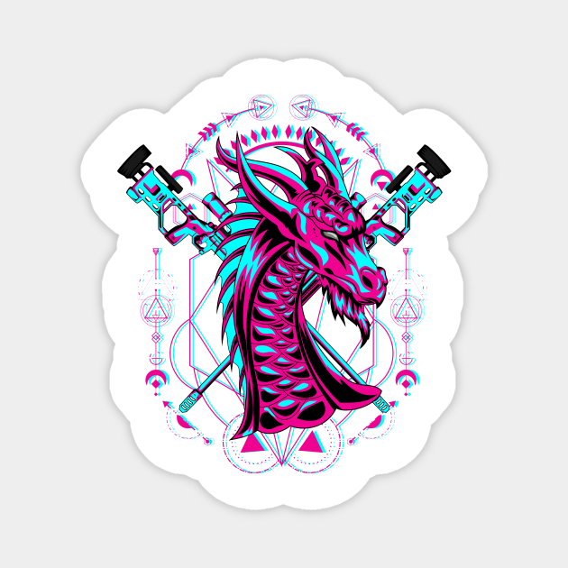 dragon sniper glitch Magnet by SHINIGAMII