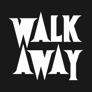 Walk Away - Spike Logo White Block T-Shirt