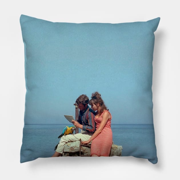 pierrot le fou Pillow by undergroundnotes