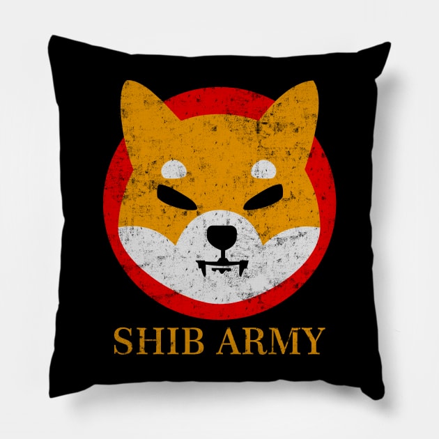 shib army Pillow by ellman708