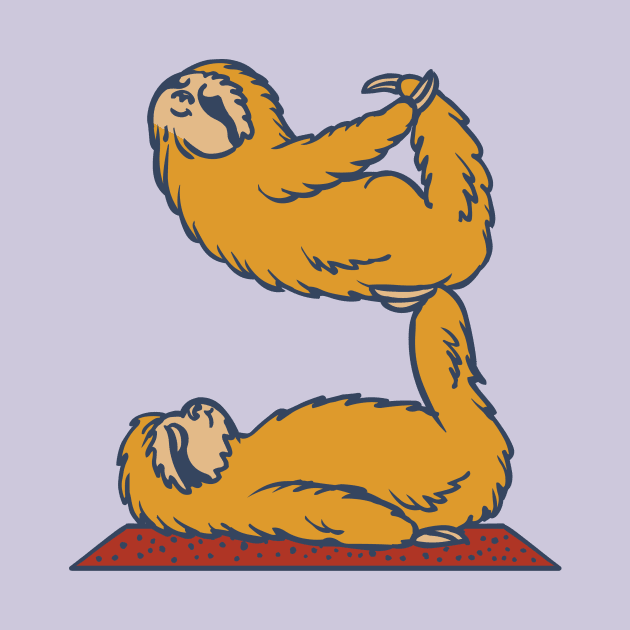 Acroyoga Sloth by huebucket