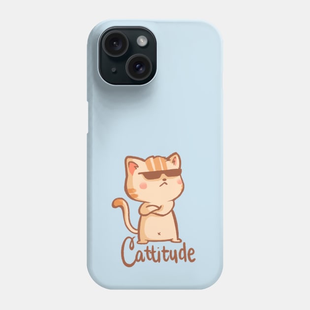 Cattitude Phone Case by mschibious