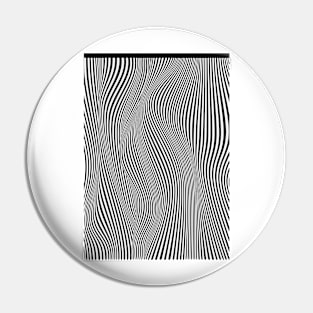 Abstract black & white illusion Pin