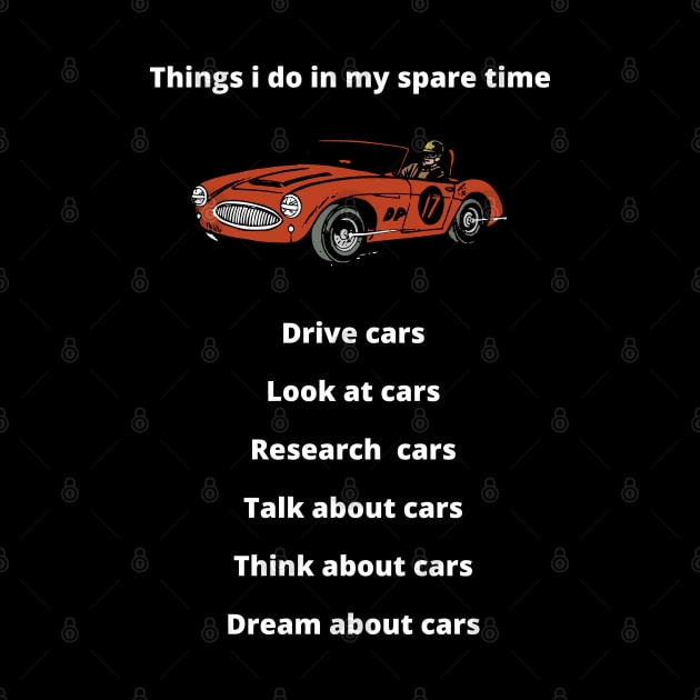 Things i do in my spare time car, Funny Cars - Gift For car lover by Steph