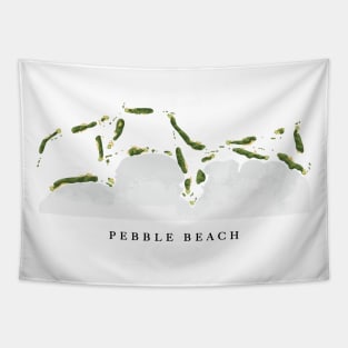 Pebble Beach Golf Map Tapestry