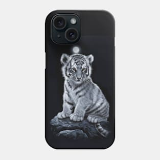 White Tiger Cub Phone Case