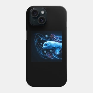 Neon Whale Phone Case