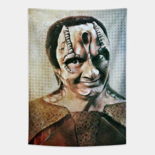 Murder Lizard Spy - Textured Portrait Tapestry