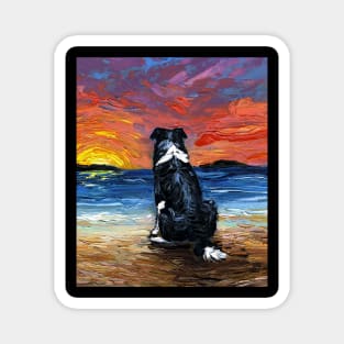 Beach Days - Border Collie Magnet