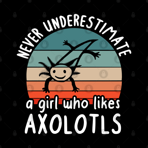 Underestimated girls mexican axolotl lovers by FindYourFavouriteDesign