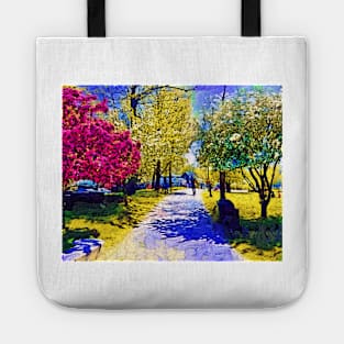 New England Village Public Garden Tote