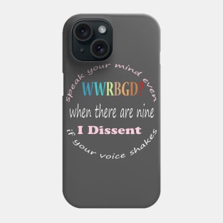 Best Notorious RBG quotes Ruth Bader Ginsburg Feminist Gift Phone Case