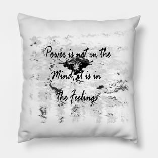 POWER FEELINGS B/W Pillow