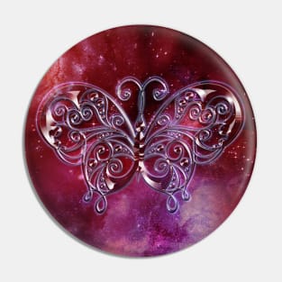 Red butterfly Pin