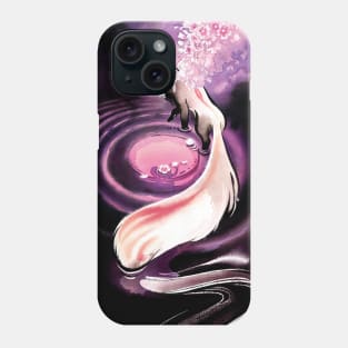 Rose Moon Sakura Blossom Fox Phone Case