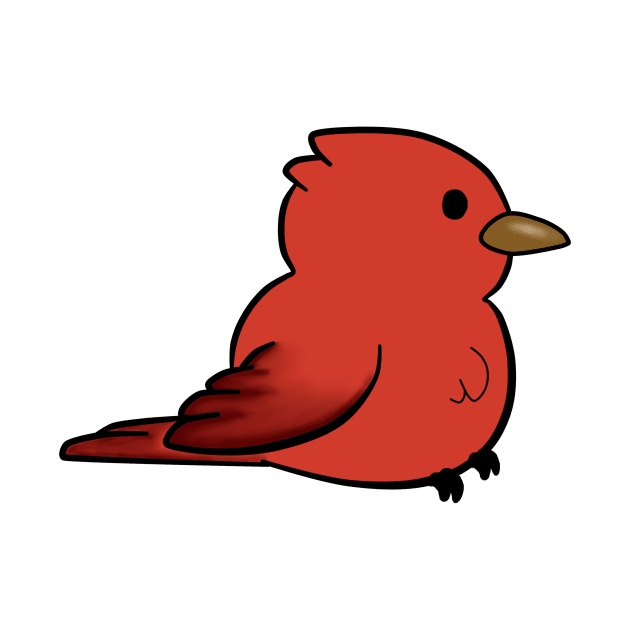 Summer Tanager by CreeW