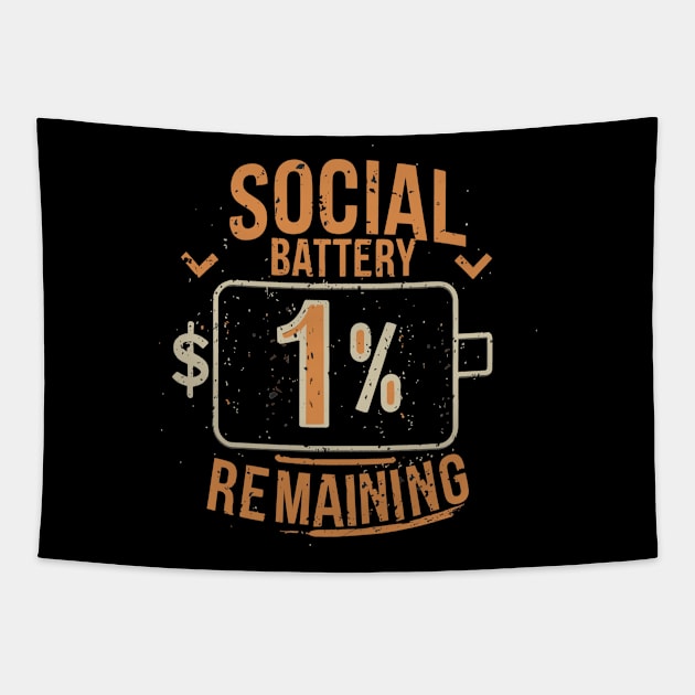 Low Power Mode: Social Energy Running Out Tapestry by WEARWORLD