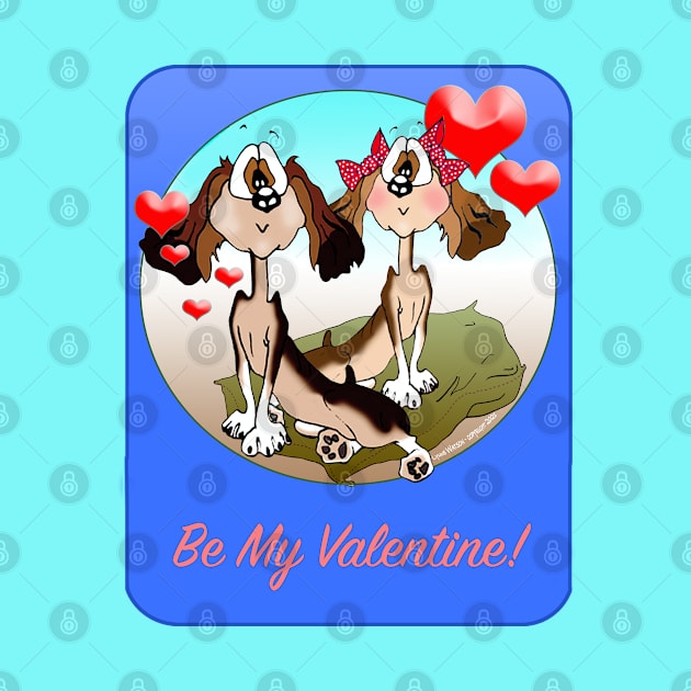 SPANIEL Valentine Cartoon. by chepea2