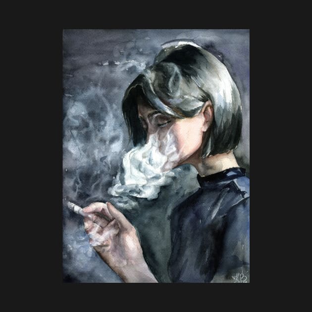 Smoking Girl by Kira Balan