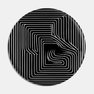 Not Perfect Visuals | Minimalist | NOptical Illusion | Broken waves 2 Pin