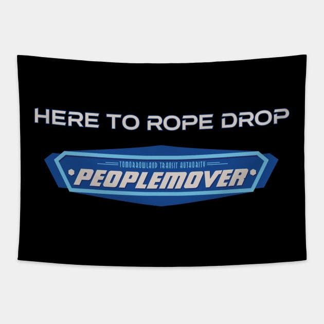 Rope Drop Peoplemover Tapestry by Tomorrowland Arcade