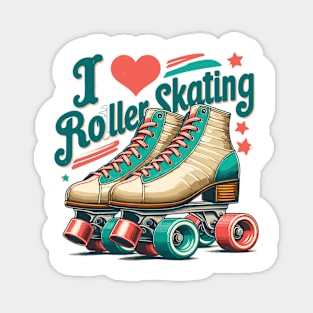 Roller Skating Magnet