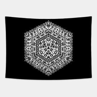 Symetrical Bogolon Mud Cloth Design Tapestry