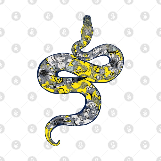 Floral Snake by Jess Adams