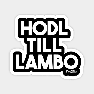 HODL White Magnet