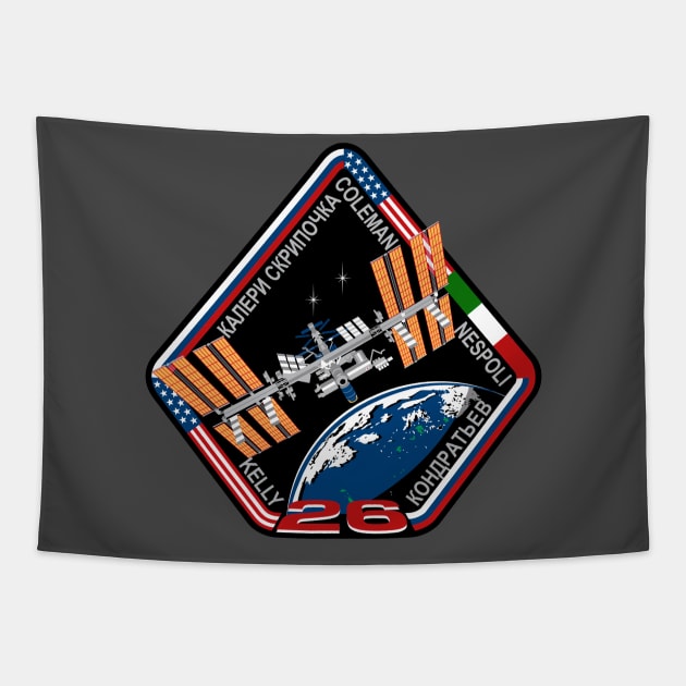 Expedition 26 Crew Patch Tapestry by Spacestuffplus