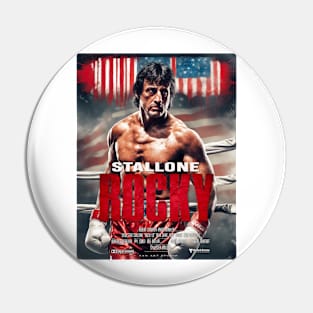 Rocky Balboa Art t-shirt Pin