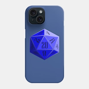 Blue D20 Phone Case