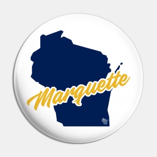 Marquette Script State Pin