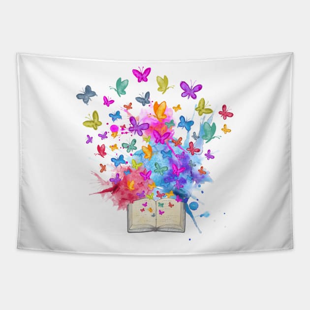 Butterflies explosion Tapestry by Warp9