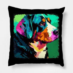 Greater Swiss Mountain Dog Pop Art - Dog Lover Gifts Pillow