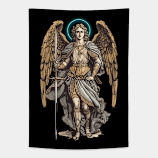 Saint Michael Archangel Tapestry