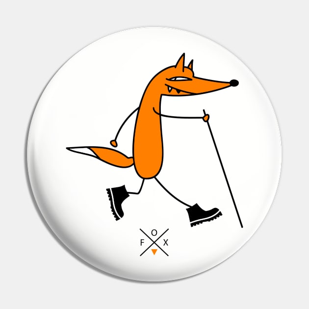 Funny fox walker Pin by spontania