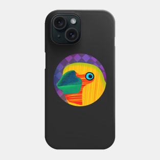 Cute bird sticker colorful and funky Phone Case