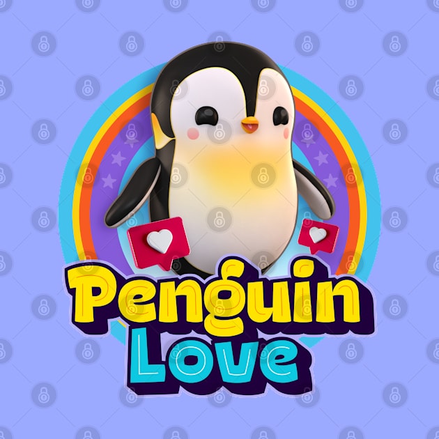 Penguin love by Puppy & cute