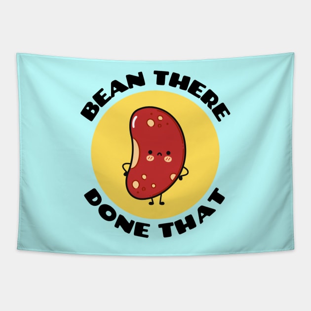 Bean There Done That | Cute Bean Pun Tapestry by Allthingspunny