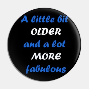 Birthday quote design Pin