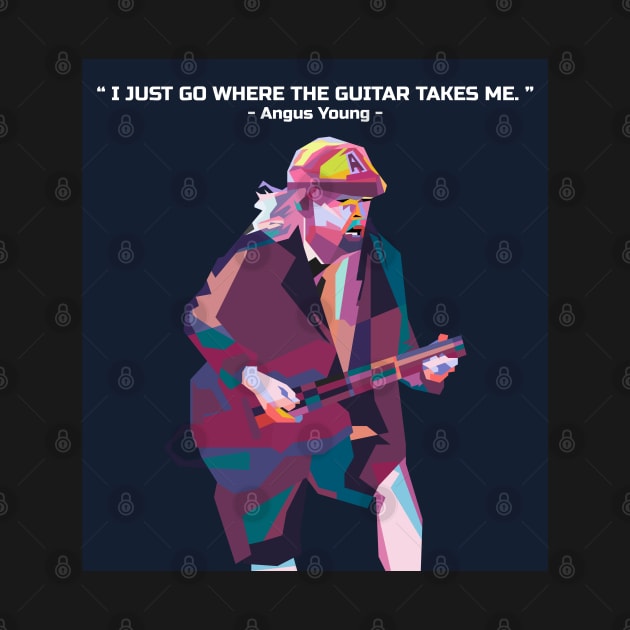 Abstract Angus Young and his quotes in WPAP by smd90