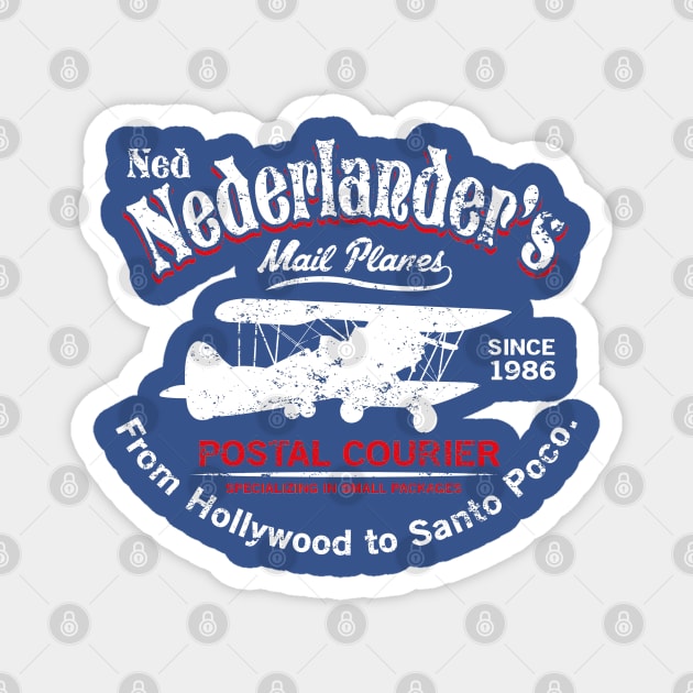 Ned Nederlander's Postal Courier Magnet by FiendishlyCruelArt