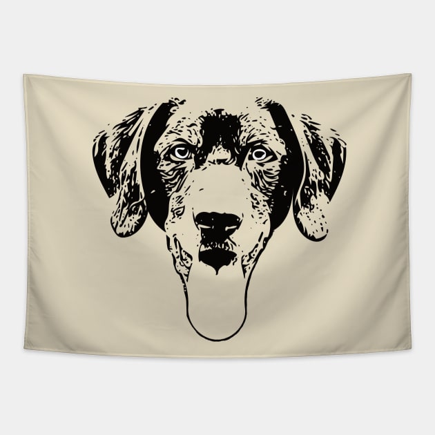 Black Lab Labrador Retriever Tapestry by DoggyStyles