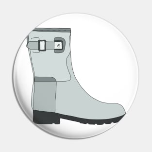 Happy Rubber Boot Pin