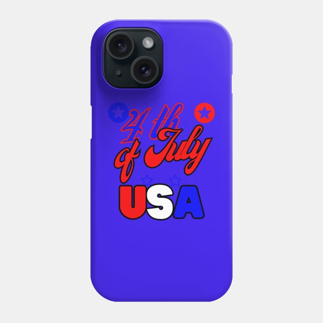 Fourth of july Phone Case by TopSea