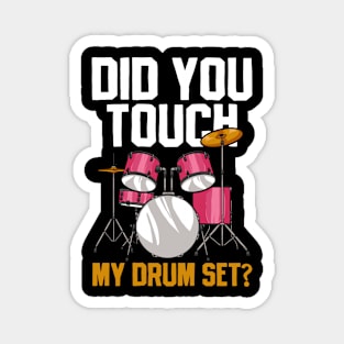 Drummer Drumset Drumming Magnet